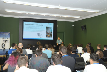 Prof. Petros Maragos, Director & Scientific Coordinator of HERON, opened the Summer School and introduced the vision, objectives and research directions of the Hellenic Robotics Center of Excellence.