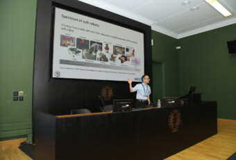 Prof. P. Vartholomeos delivered the plenary talk on “Soft-robotics in minimally invasive surgery: Key Advancements & Future Directions”, presenting recent progress and future perspectives in soft robotic systems for medical applications.