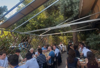Participants, speakers and organizers gathered at Rodia tavern for a traditional Greek dinner after the first day of the Summer School, continuing discussions and networking in a relaxed and informal setting.