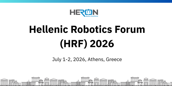 The first Hellenic Robotics Forum (HRF 2026)